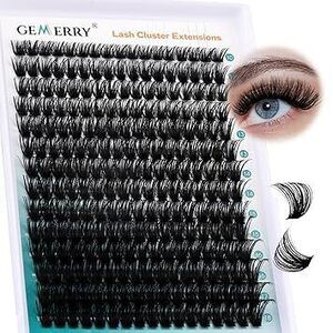Lash Clusters Fluffy Cluster Lashes Extensions Thick 280Pcs D Curl Eyelash